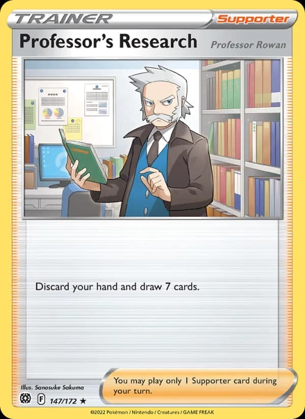 Professor's Research card in English