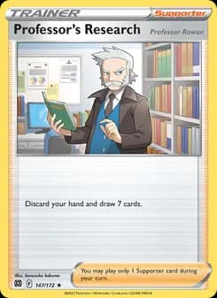 Professor's Research card in English