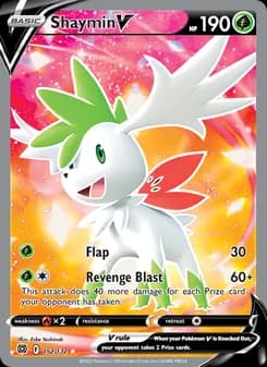 Shaymin V card in English