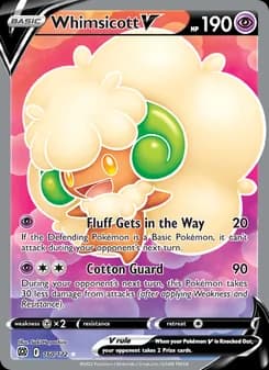 Whimsicott V card in English