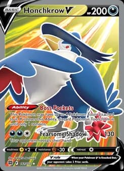 Honchkrow V card in English