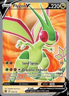 Flygon V card in English