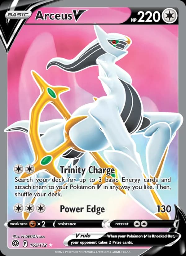 Arceus V card in English