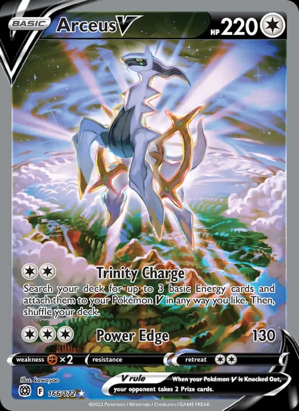 Arceus V card in English