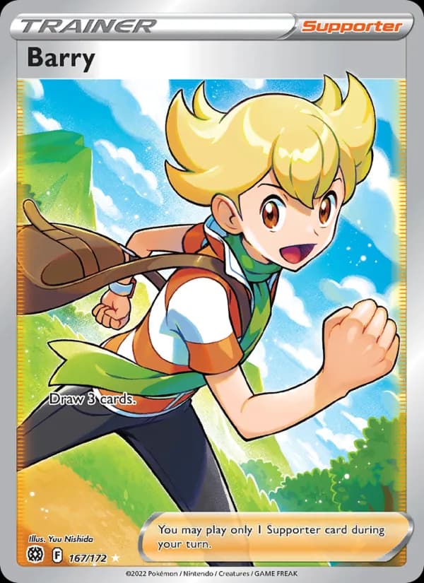 Barry card in English