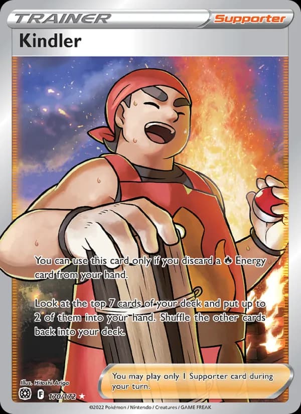 Kindler card in English