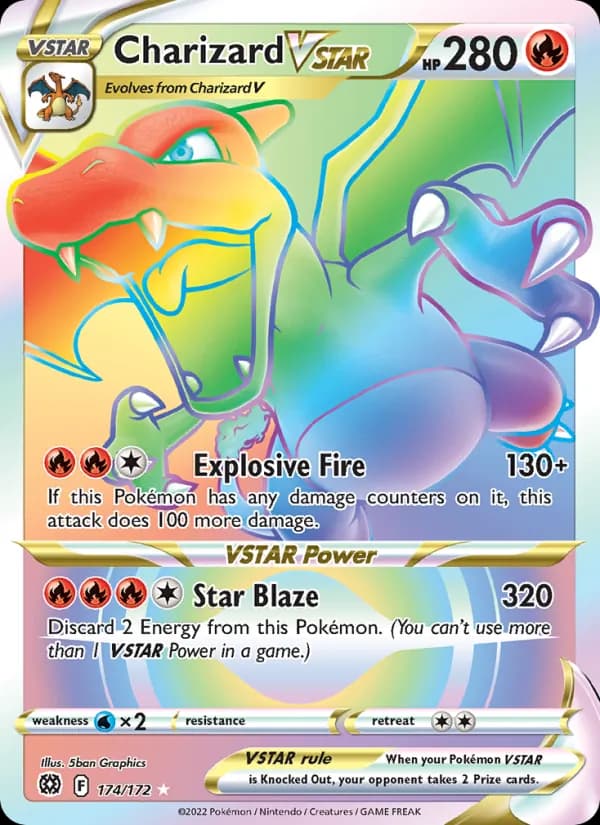Charizard VSTAR card in English