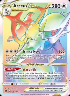 Arceus VSTAR card in English