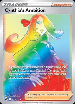 Cynthia's Ambition card in English