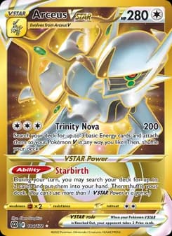 Arceus VSTAR card in English
