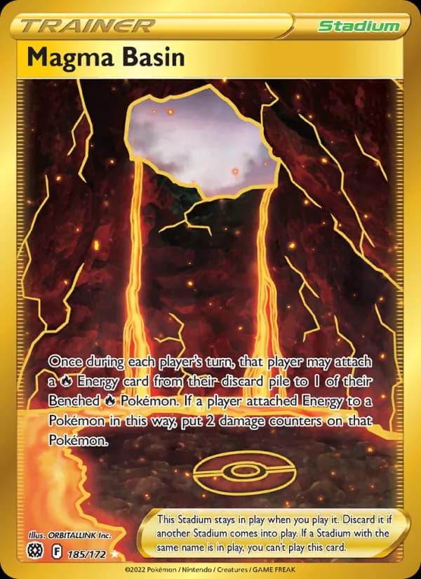 Magma Basin card in English