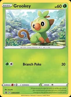 Grookey card in English