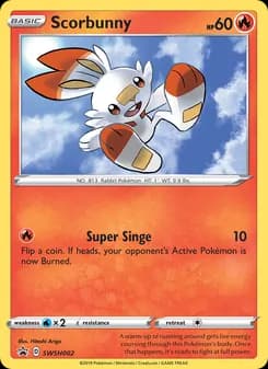 Scorbunny card in English