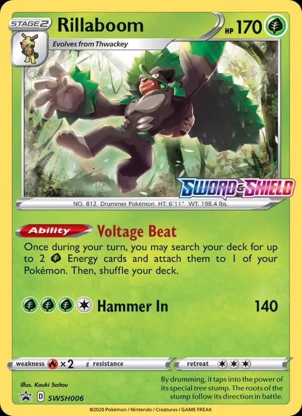 Rillaboom card in English