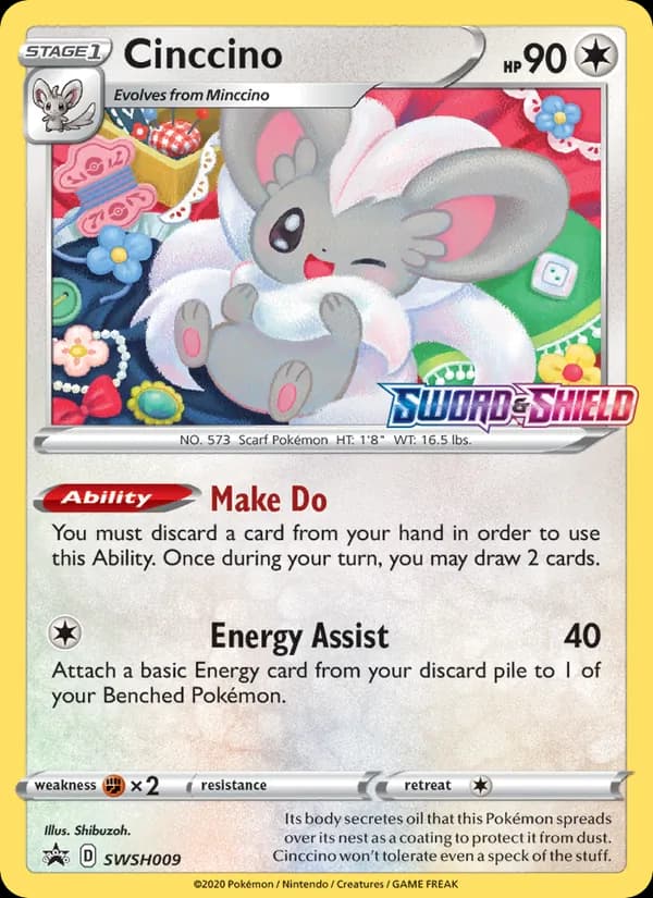 Cinccino card in English