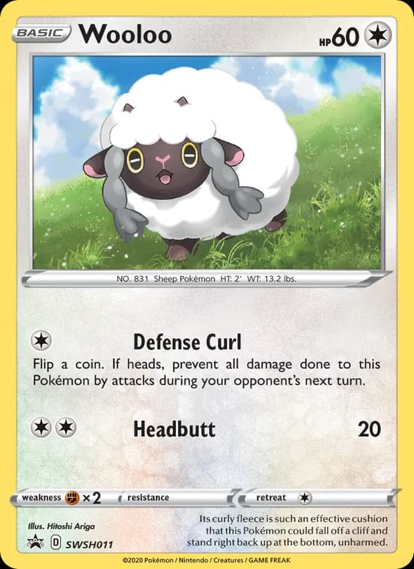 Wooloo card in English