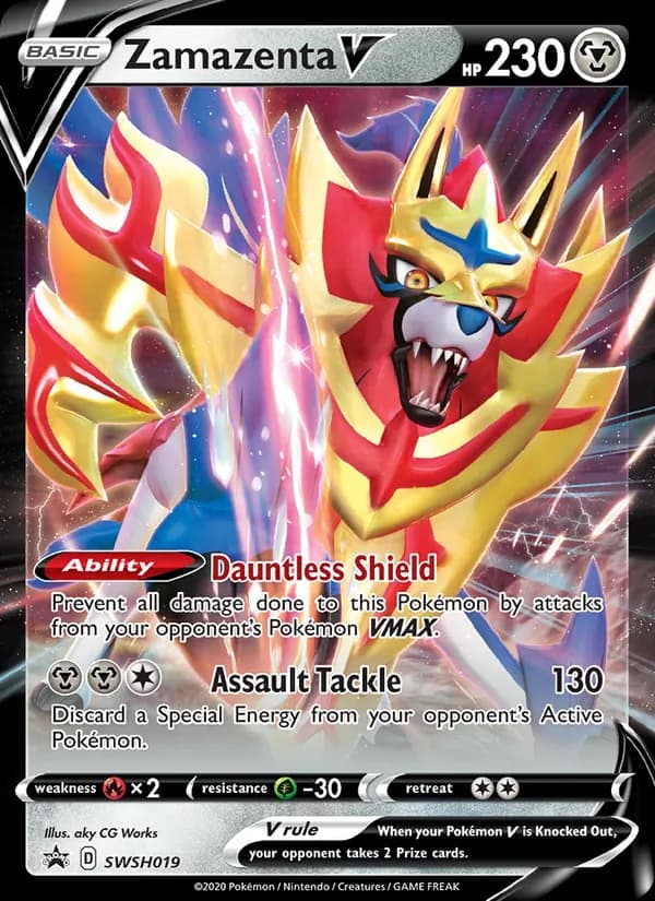 Zamazenta V card in English