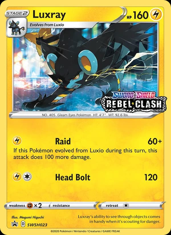 Luxray card in English