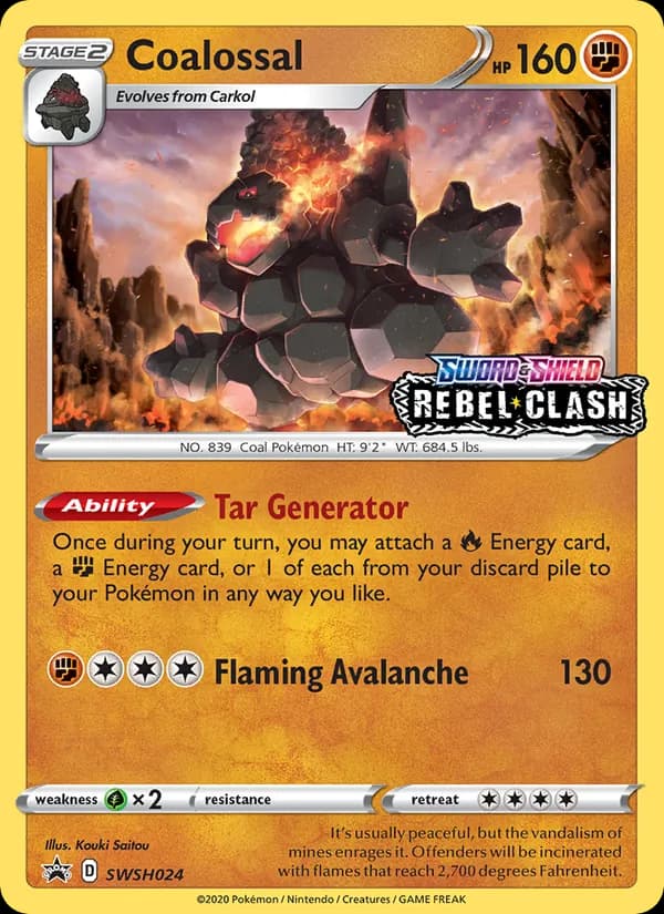 Coalossal card in English
