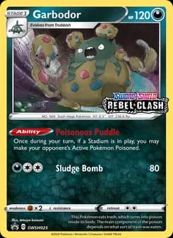 Garbodor card in English