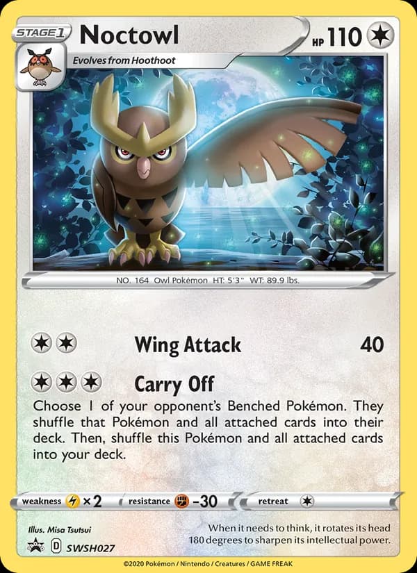 Noctowl card in English