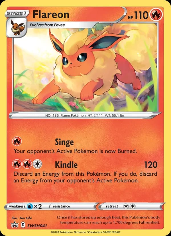 Flareon card in English