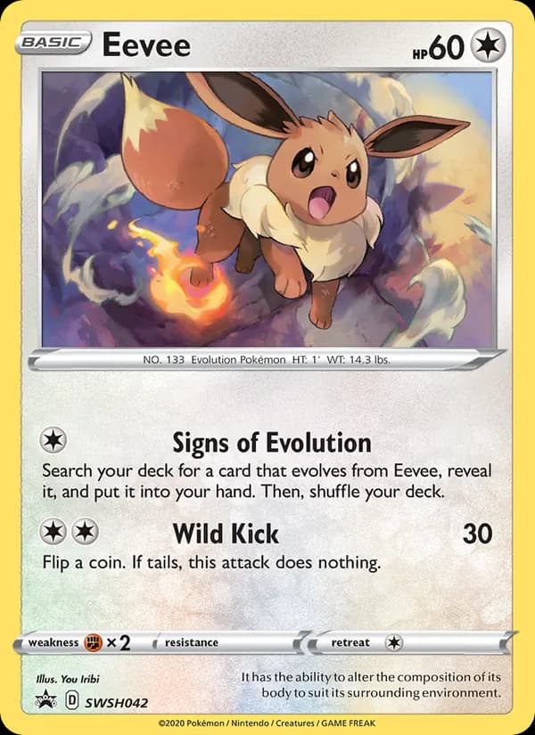 Eevee card in English