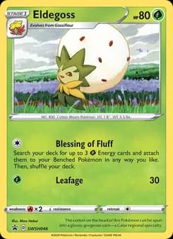Eldegoss card in English