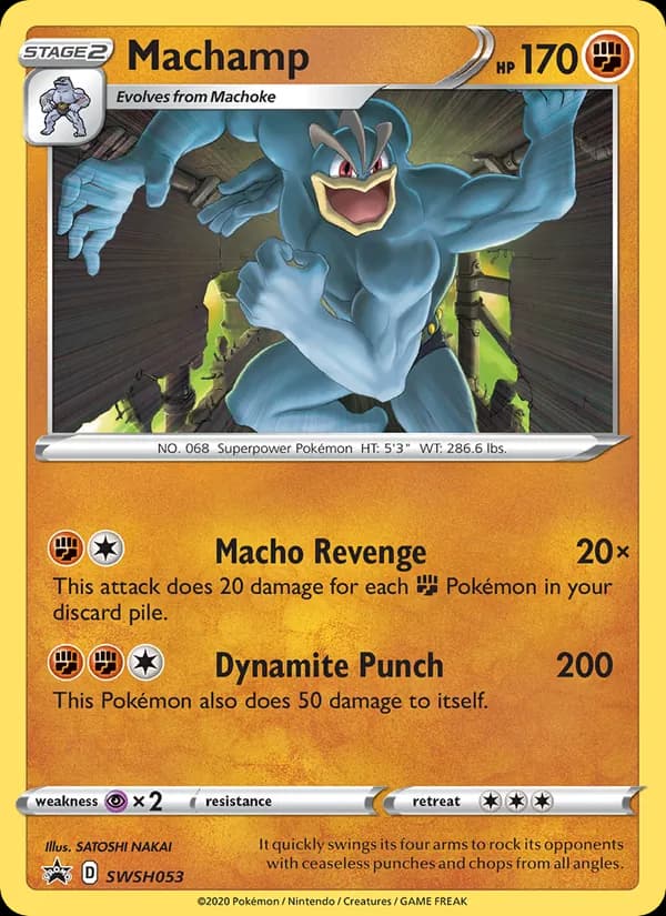Machamp card in English