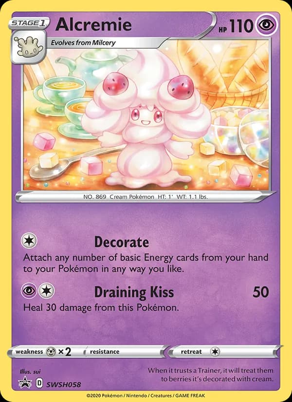 Alcremie card in English
