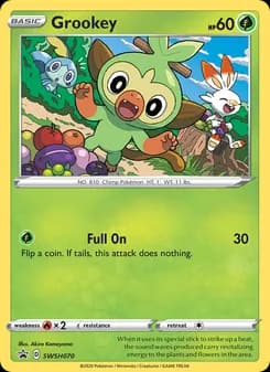 Grookey card in English