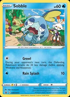 Sobble card in English