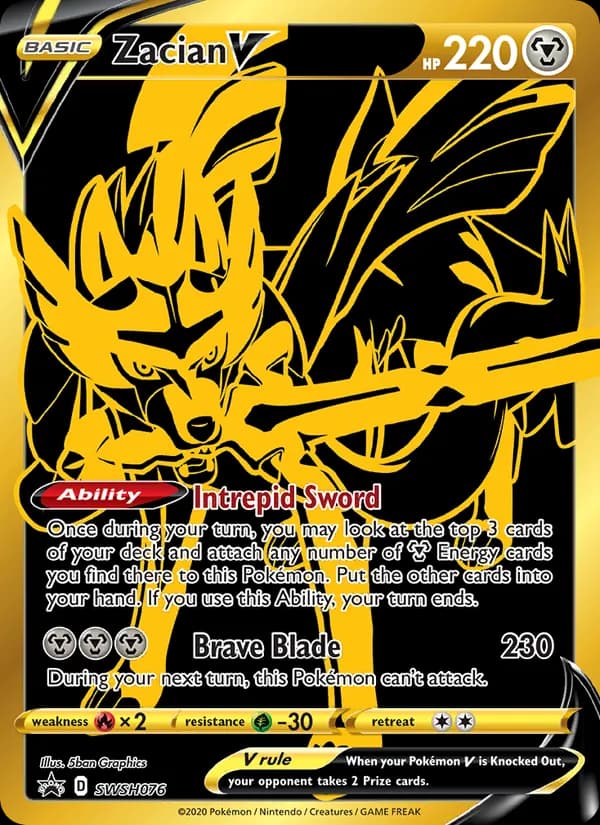 Zacian V card in English