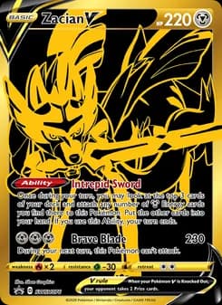 Zacian V card in English