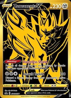 Zamazenta V card in English