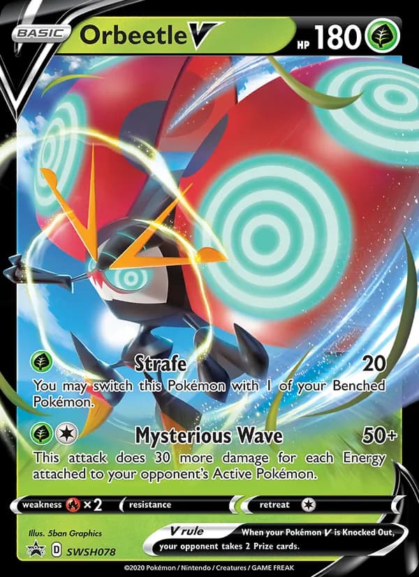 Orbeetle V card in English