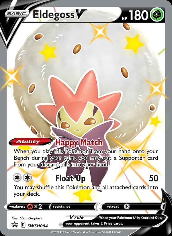 Eldegoss V card in English