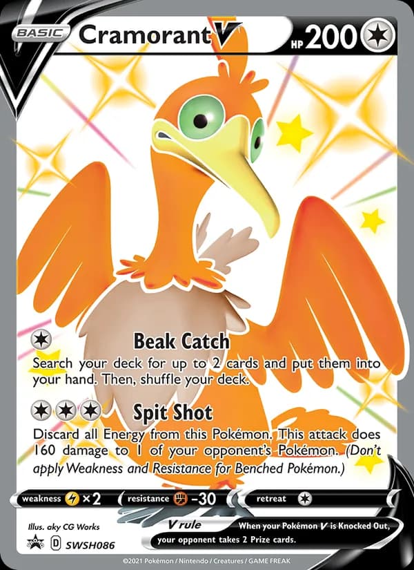 Cramorant V card in English