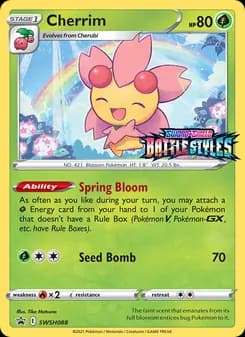 Cherrim card in English
