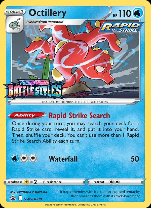 Octillery card in English