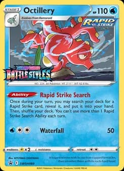 Octillery card in English