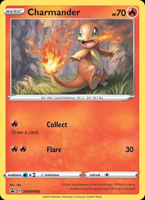 Charmander card in English