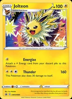 Jolteon card in English