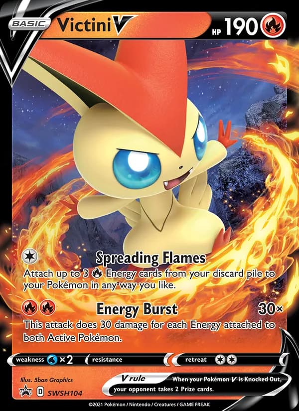 Victini V card in English