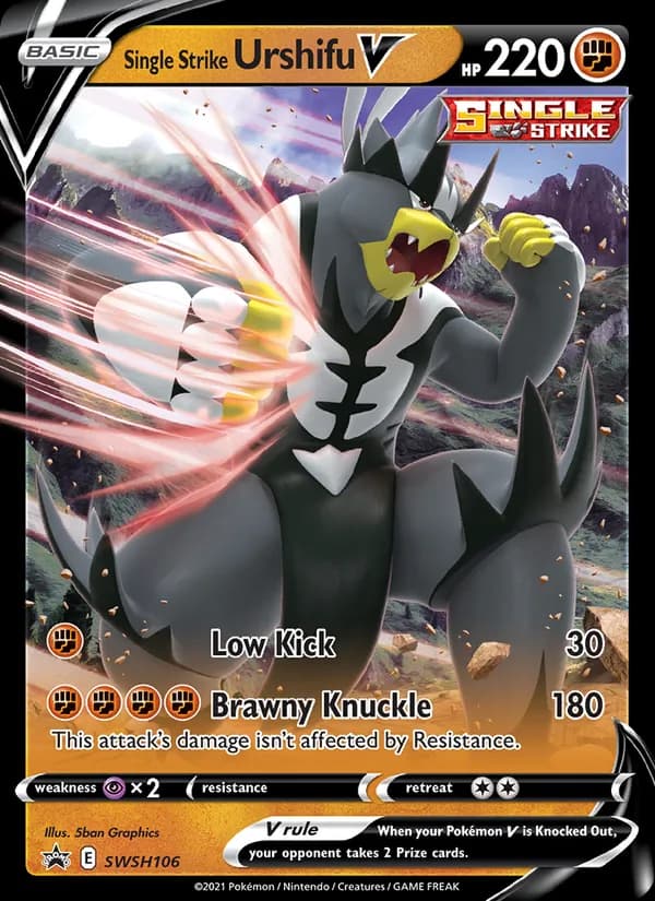 Single Strike Urshifu V card in English