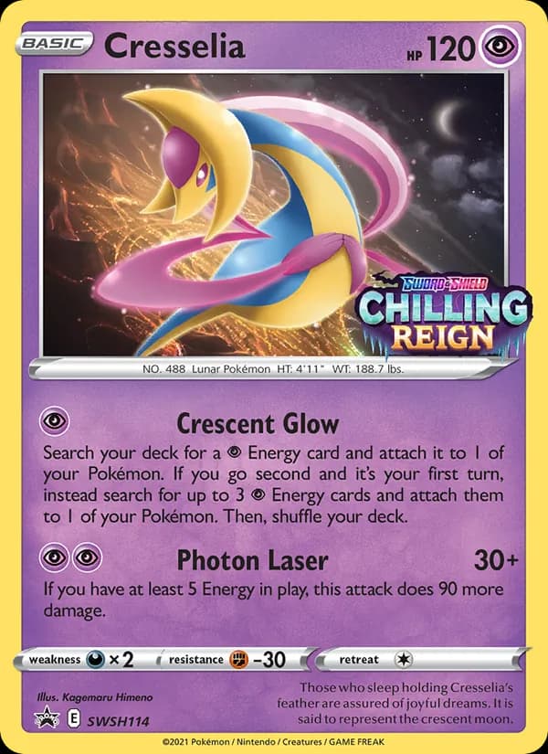 Cresselia card in English