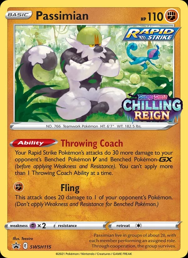 Passimian card in English