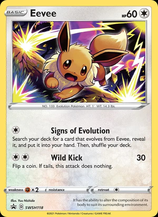 Eevee card in English