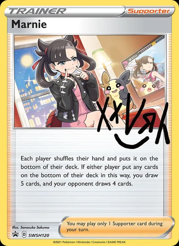 Marnie card in English