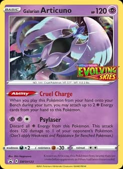 Galarian Articuno card in English